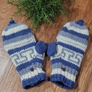 Hand Knit Wool Texting Gloves/Mittens